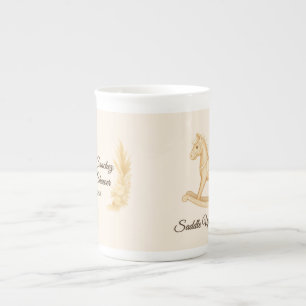 "Saddle Up" Boho Western Baby Shower Bone China Mug