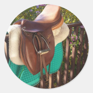 Saddle Up Classic Round Sticker