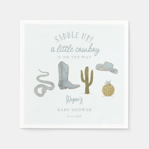Saddle Up Cowboy Baby Shower Napkin