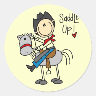 Saddle Up Cowboy Tshirts and Gifts Classic Round Sticker