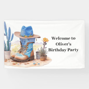 Saddle Up Cowgirl Birthday Banner
