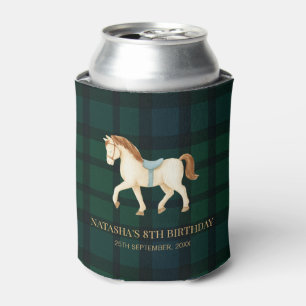 Saddle Up Vintage Preppy Horse Birthday  Can Cooler