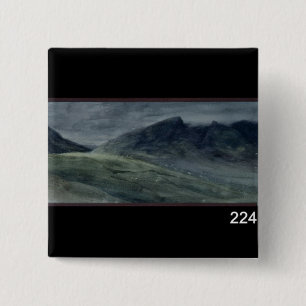 Saddleback and Part of Skiddaw 15 Cm Square Badge