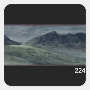 Saddleback and Part of Skiddaw Square Sticker