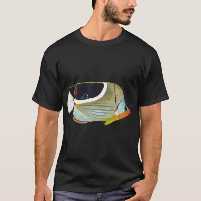 SADDLEBACK BUTTERFLYFISH-Chaetodon ephippium T-Shirt (Front)