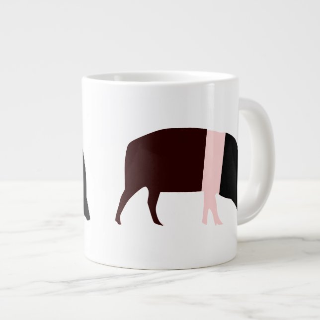 Saddleback Pig Mug (Front Right)