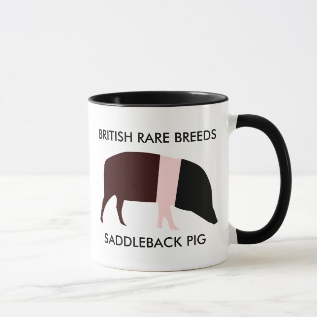 Saddleback Pig Mug (Right)