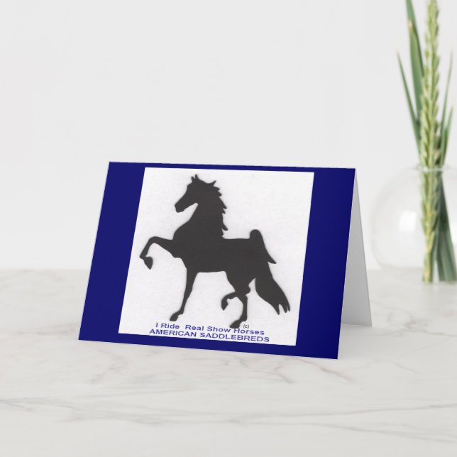 Saddlebred Greeting Card (Front)