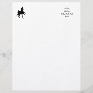 Saddlebred Horse Letterhead Template
