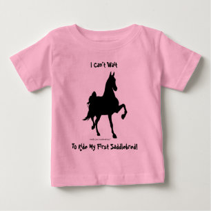 Saddlebred Horse Silhouette Baby T-Shirt