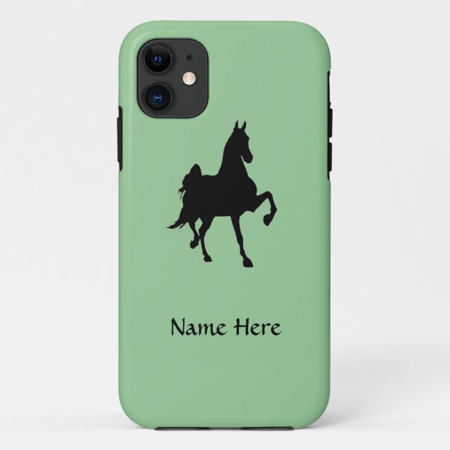 Saddlebred Horse Silhouette Case-Mate iPhone Case (Back)