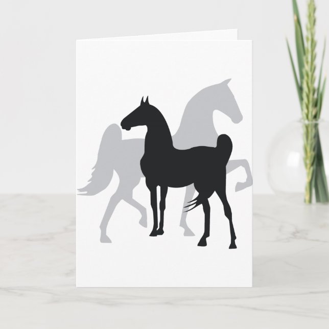 Saddlebred Horses Card (Front)