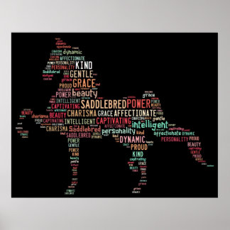Saddlebred Poster