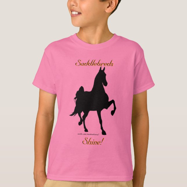 Saddlebreds Shine -- Kids Tee (Front)