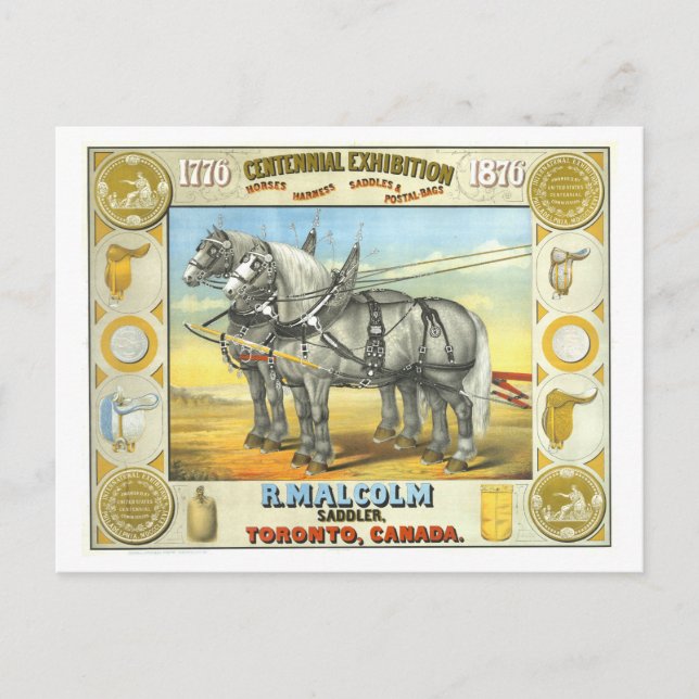 Saddler Centennial Exposition Advertisement Postcard (Front)