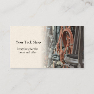 Saddlery business card
