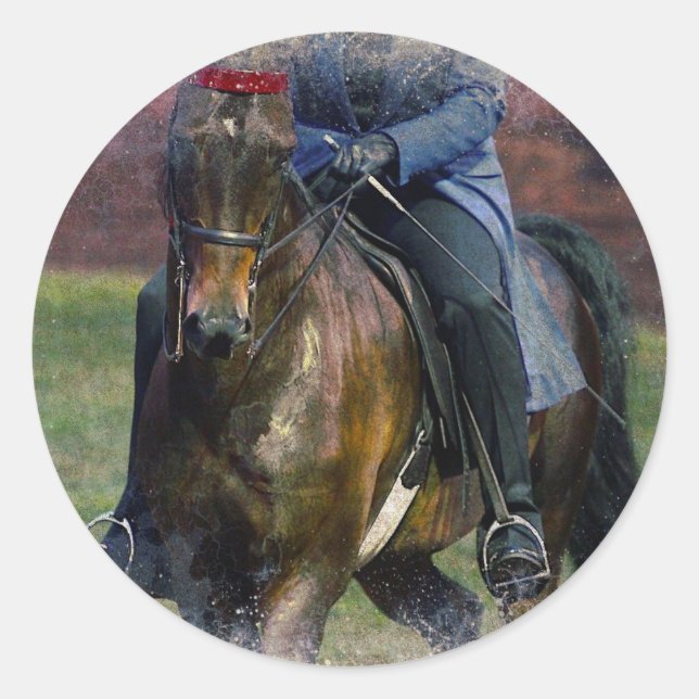 Saddleseat Classic Round Sticker (Front)