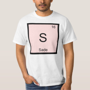Sade Name Chemistry Element Periodic Table T-Shirt