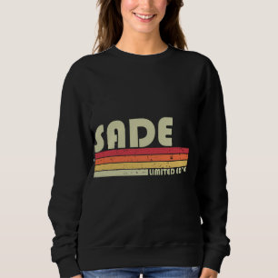 SADE Name Personalised Retro Vintage 80s 90s Birth Sweatshirt