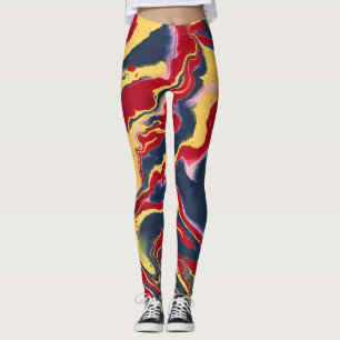 Sadie 1 Crazy Colourful Abstract Leggings