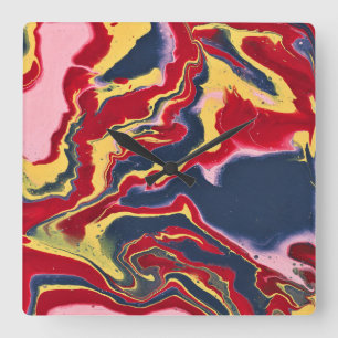 Sadie 1 Crazy Colourful Abstract Wall Clock