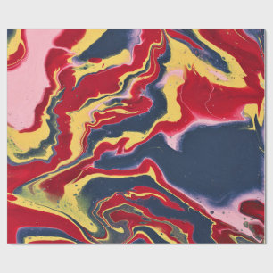 Sadie 1 Crazy Colourful Abstract Wrapping Paper