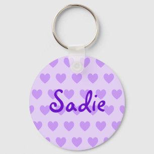 Sadie in Purple Key Ring