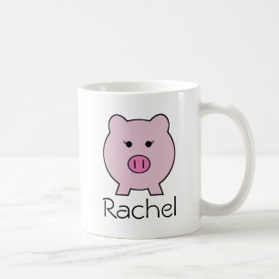 Sadie the Pink Pig ~ Cute Girly Kawaii Coffee Mug