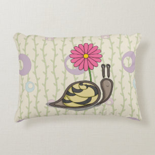 Sadie the Snail Accent Pillow