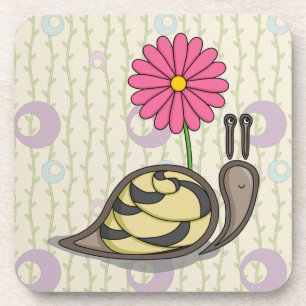 Sadie the Snail Square Coaster