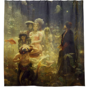 Sadko in the Underwater Kingdom Ilya Repin nautica Shower Curtain