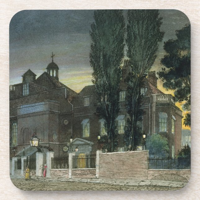 Sadler's Wells, 1826 (coloured engraving) Coaster (Front)