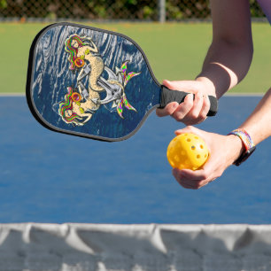 Sadly mermaids at anchor pickleball paddle