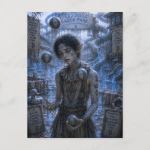 Sadness / Juggler / Water Park Postcard