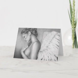 Sadness of an angel Greeting Card