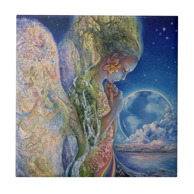 Sadness of Gaia 6x6 Ceramic Tile (Front)