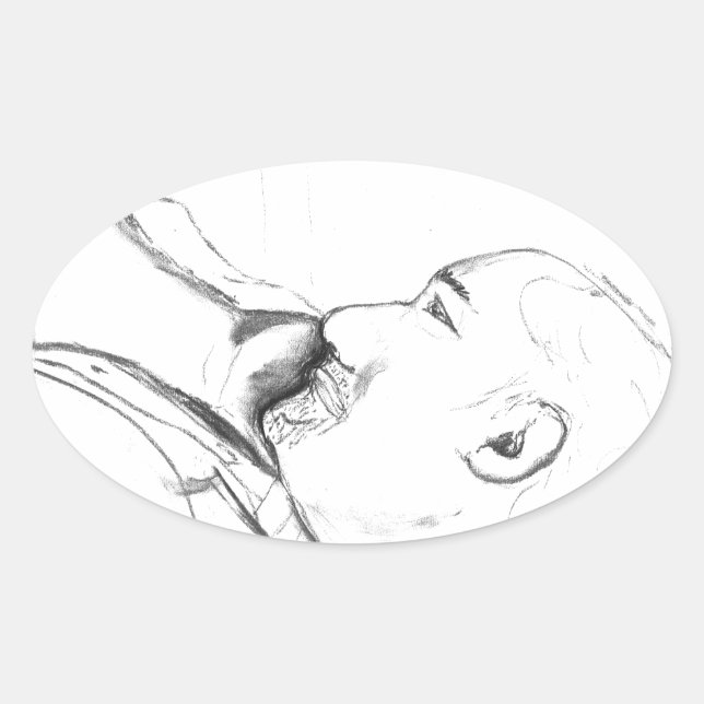 Sadness Oval Sticker (Front)