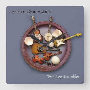 Sado-Domestics Two-Egg Scrambler Wall Clock