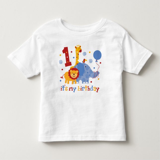 Safari 1st Birthday Toddler T-Shirt (Front)