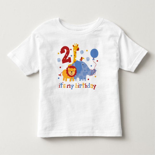 Safari 2nd Birthday Toddler T-Shirt (Front)