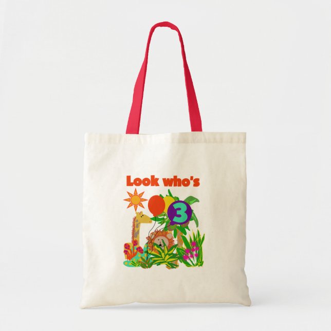 Safari 3rd Birthday  Tshirts and Gifts Tote Bag (Front)
