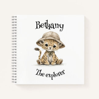 Safari Adventure Babies | Cute Watercolour Animals Notebook