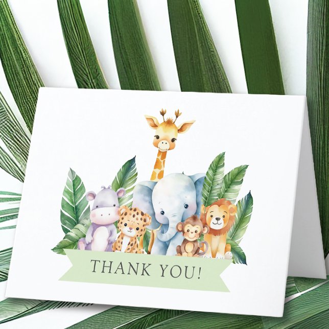 Safari Adventure Baby Shower Thank You (Creator Uploaded)