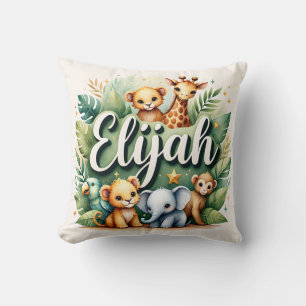 Safari Adventure Elijah Throw Pillow