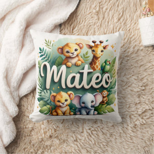 Safari Adventure Mateo Throw Pillow