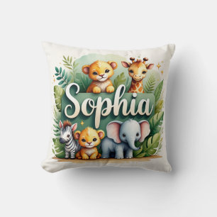 Safari Adventure Sophia Throw Pillow