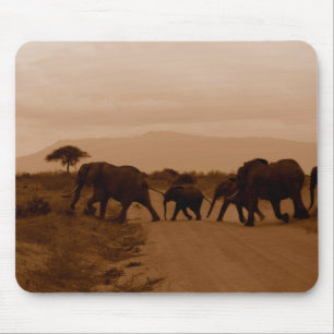 Safari Africa Cute Adorable Destiny Elephant Mouse Pad