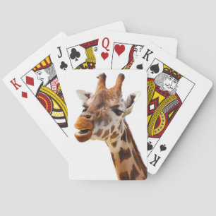 Safari Africa Jungle Giraffe Playing Cards