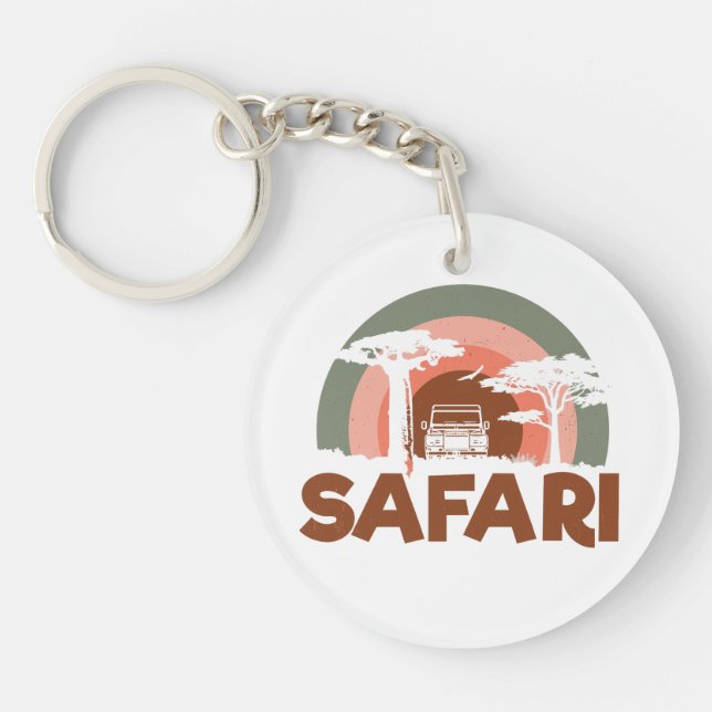 Safari Africa Theme Key Ring (Front)