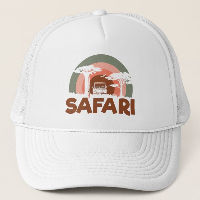 Safari Africa Theme Trucker Hat (Front)